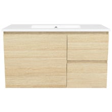 Nevada 900mm Wall Hung Vanity with Ceramic Countertop